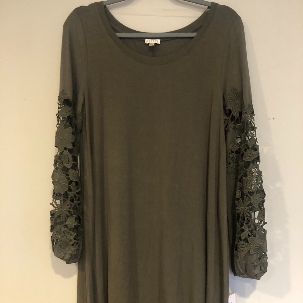 Spense Large knit dress new with tags cut work